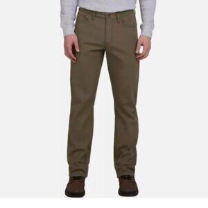 NEW Weatherproof Vintage Men's 38 Fleece Lined Canvas Pant Regular Fit Fleece